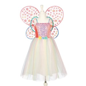 Flora robe et ailes, 3-4 ans