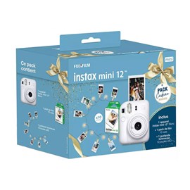 Fujifilm instax mini 12 blanc pack cade