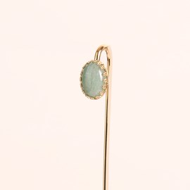 Marque-page doré – aventurine verte