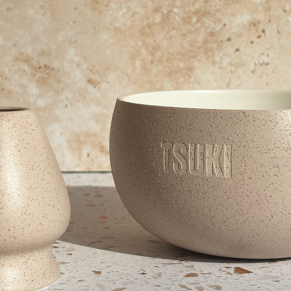 Coffret bol & support à fouet matcha tsuki