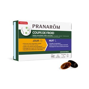 Pranarom - capsules coups de froid jour &nbsp; nuit - 15 capsules