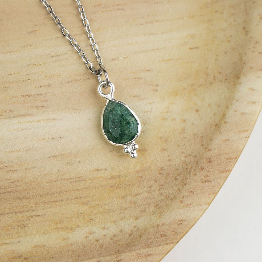 Pendentif Aile d'Ange Aventurine Verte - 2025
