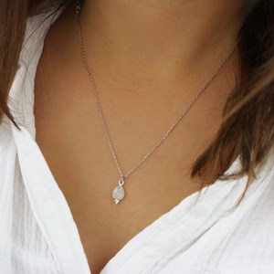 Pendentif Pierre De Lune Argent 925 – La Boite à Cailloux