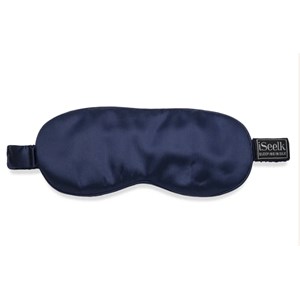 Masque de nuit en soie navy