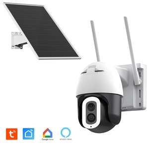Caméra ip motorisée extérieure 100% solaire