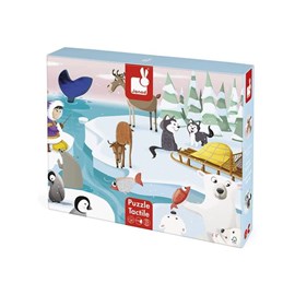 Puzzle tactile - la banquise
