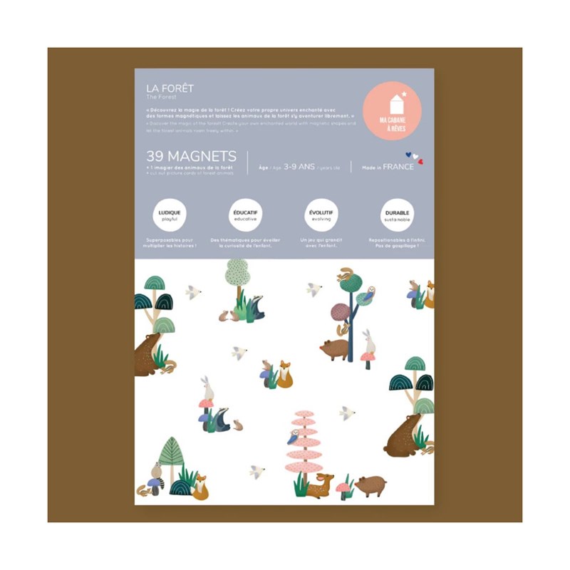 Jeu magnétique animaux forêt