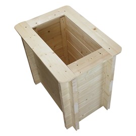 Carre potager exterieur bois - 58x38xh57 cm