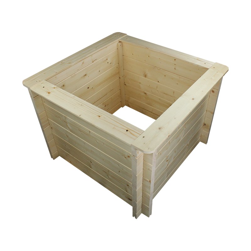 Timbela - Carre potager exterieur bois - 78x78xh57 cm