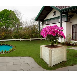 Carre potager exterieur bois - 78x78xh57 cm