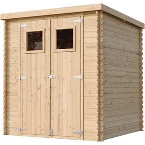 Abri de jardin en bois avec sol traité - l204xl204xh200 cm-3.53 m2