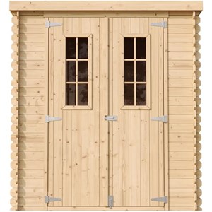 Abri de jardin en bois avec sol traité - l204xl204xh200 cm-3.53 m2