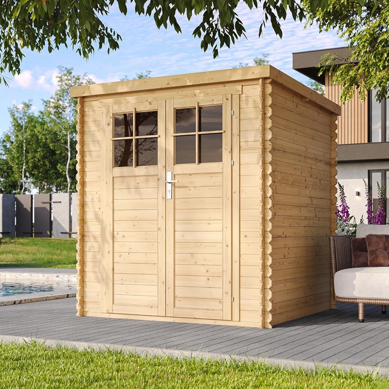 Abri de jardin en bois - porte verrouillable de haute qualité - 3.53 m2