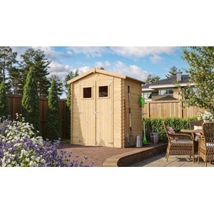 Abri de jardin en bois - l196xl136xh218 cm- 1.98 m2