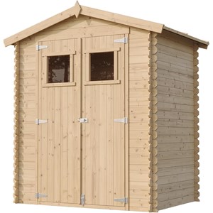 Abri de jardin en bois avec sol traité - l196xl136xh218 cm- 1.98