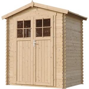 Abri de jardin en bois avec sol traité - l196xl136xh218 cm- 1.98