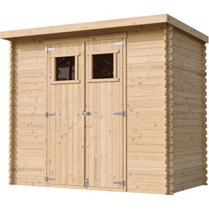Abri de jardin en bois - l239xl142xh200cm-2.63 m2