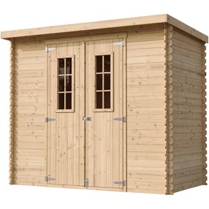 Abri de jardin en bois - l239xl142xh200cm-2.63 m2