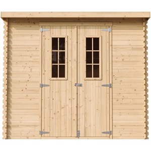 Abri de jardin en bois avec sol traité -  l239xl142xh200cm-2.63 m2
