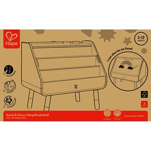 Tableau à dessins bibliothèque 2 en 1 hape.