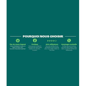 Coffret cadeau thefork - dîner prestige