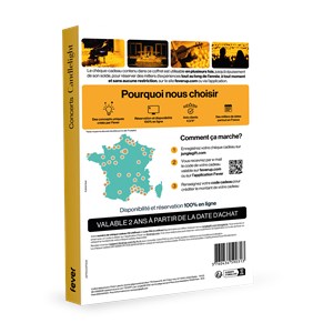 Coffret cadeau candlelight - concerts à la bougie