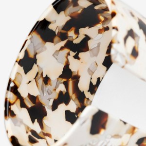 Bracelet stellar en acétate de cellulose Latte