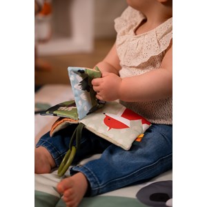 Livre tissu bébé - forêt