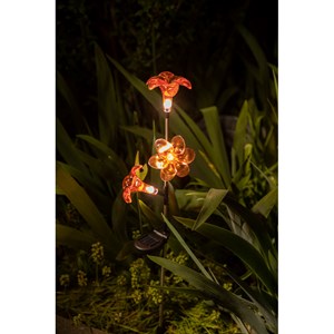 Décoration solaire : 3 lys