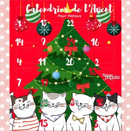 Calendrier de l'avent pour chat 100% jouets et friandises - en pré-commande