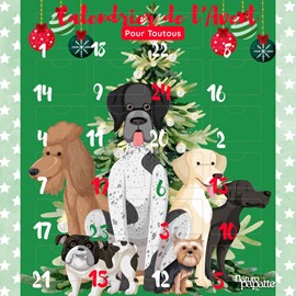 Calendrier de l'avent pour chien 100% friandises gourmandes - en pré-commande