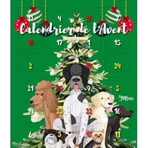 Calendrier de l'avent pour chien 100% friandises gourmandes - en pré-commande