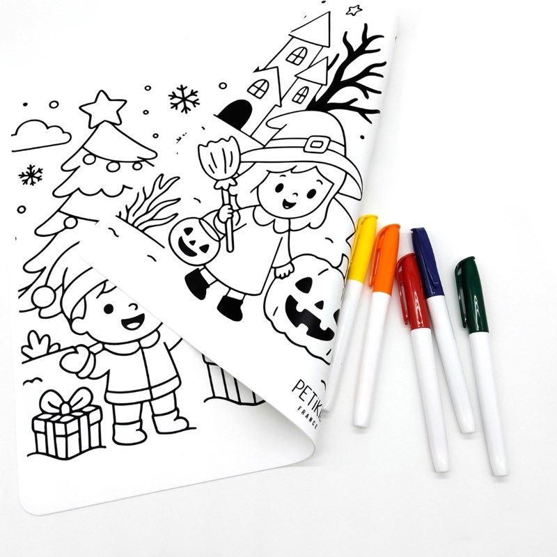 Set de table réversible à colorier