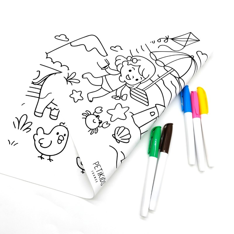 Set de table réversible à colorier