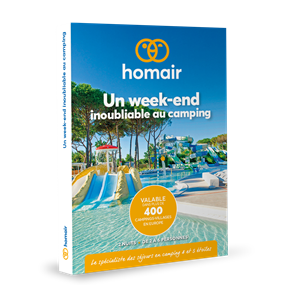 Coffret cadeau homair - un week-end inoubliable au camping