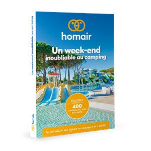 Coffret cadeau homair - un week-end inoubliable au camping