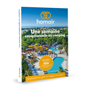 Coffret cadeau homair - une semaine exceptionnelle au camping