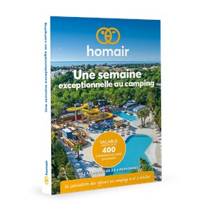Coffret cadeau homair - une semaine exceptionnelle au camping