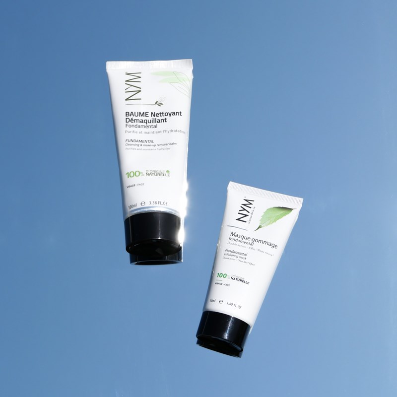 Nym Cosmétiques - Duo peau neuve au neem, masque gommage exfoliant et beaume nattoyant naturel