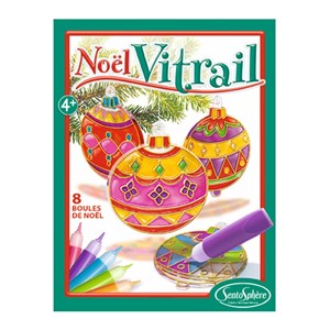 Coffret créatif noël vitrail