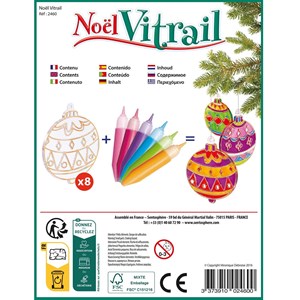 Coffret créatif noël vitrail