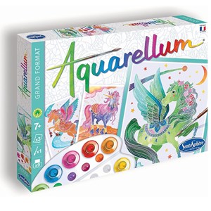 Aquarellum licornes et pégases