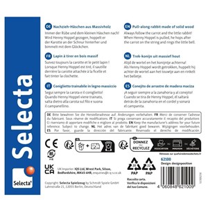 Henny hoppel lapin en bois à tirer