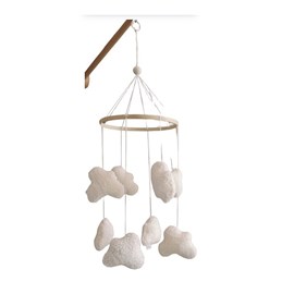 Mobile décoratif nuages blanc