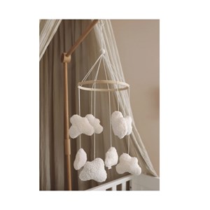 Mobile décoratif nuages blanc