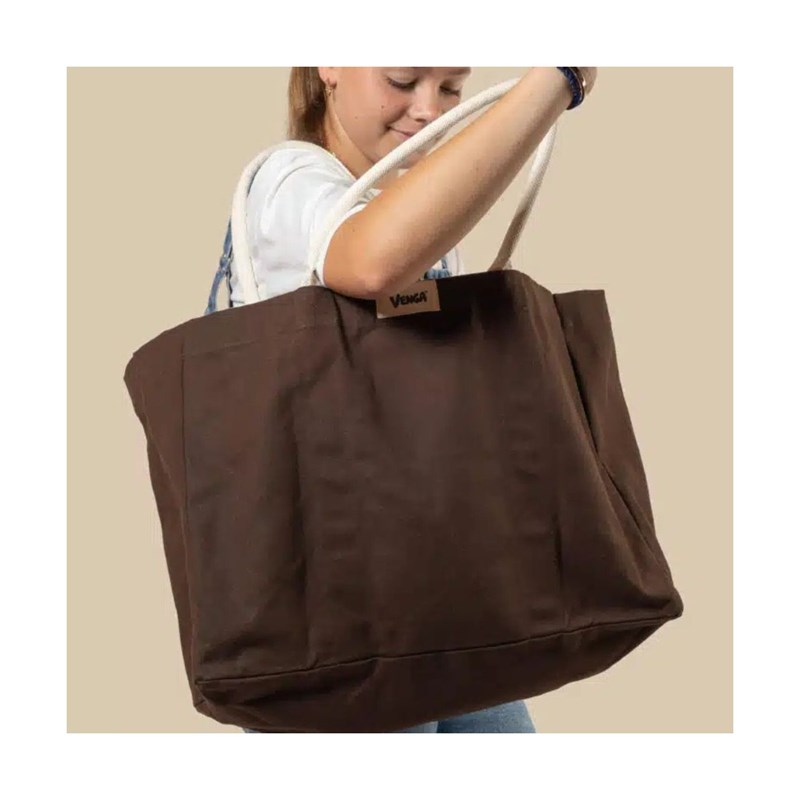 Sac cabas grand format - chocolat
