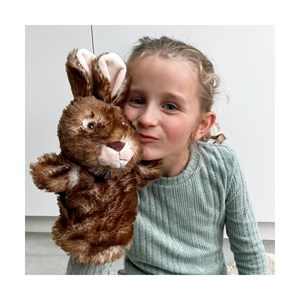Marionnette lapin sauvage - 27 cm