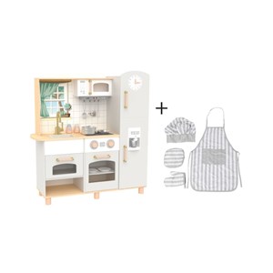 Cuisine premium bois + set textile