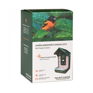 Mangeoire pour oiseaux avec caméra intég