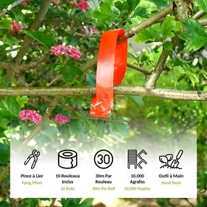 Pince à lier jardinage - palissage rapide - poignée antidérapante